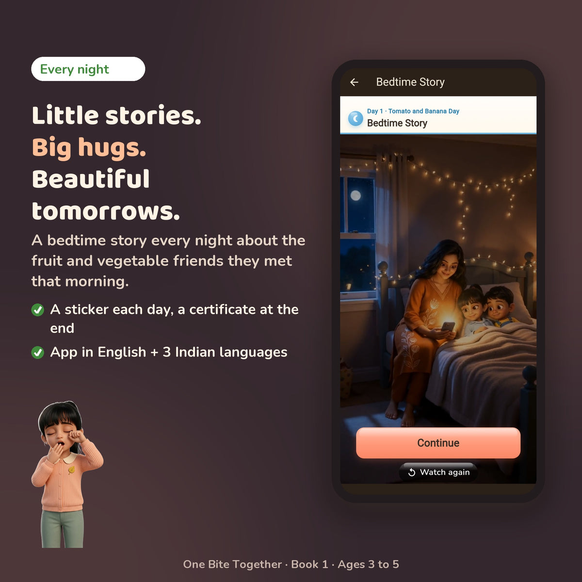A bedtime story every night in the free app