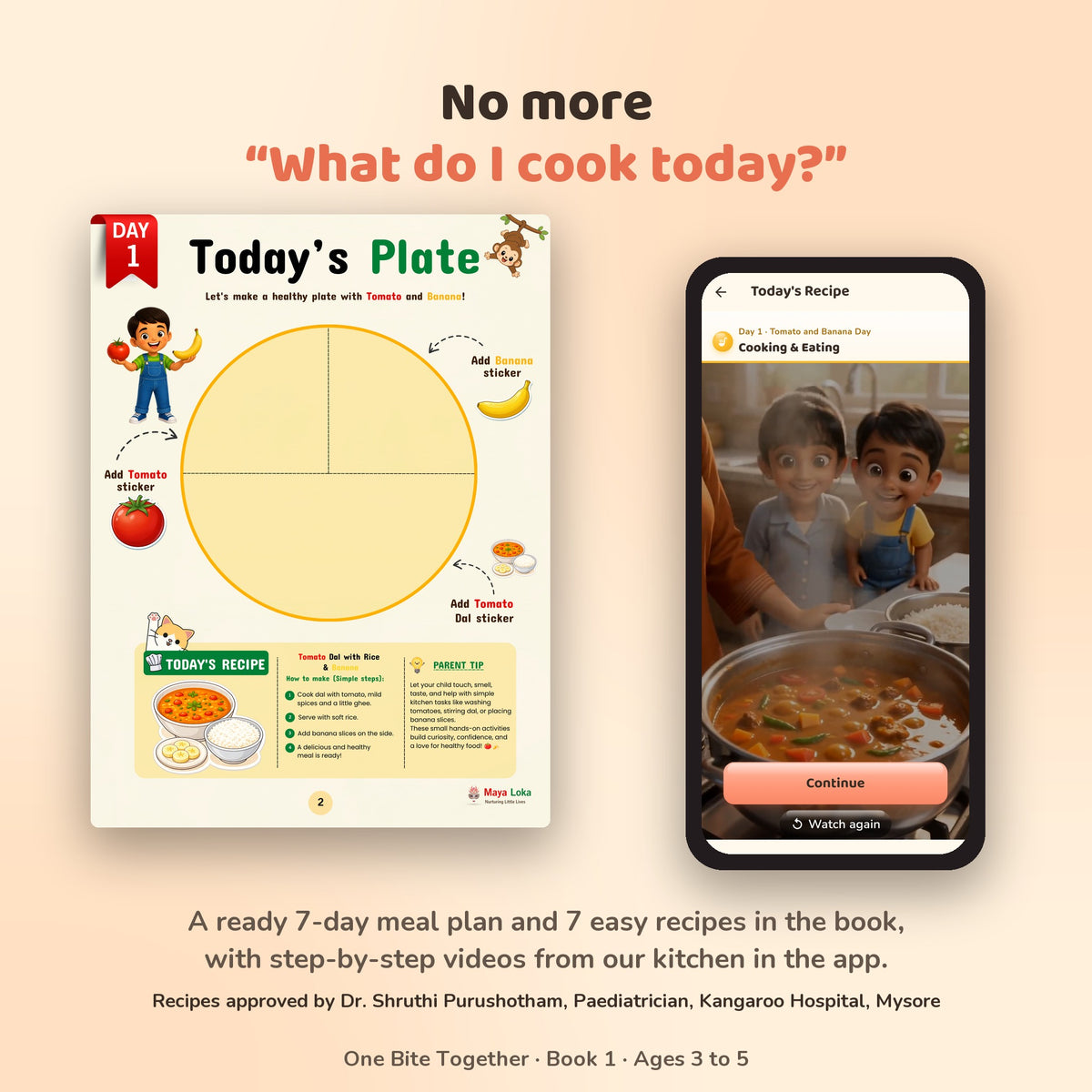 No more what do I cook today: a ready 7-day meal plan with recipe videos