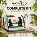 MAYA ECO 800ml Complete Tiffin Kit - lunch box, spork and spare silicone seal
